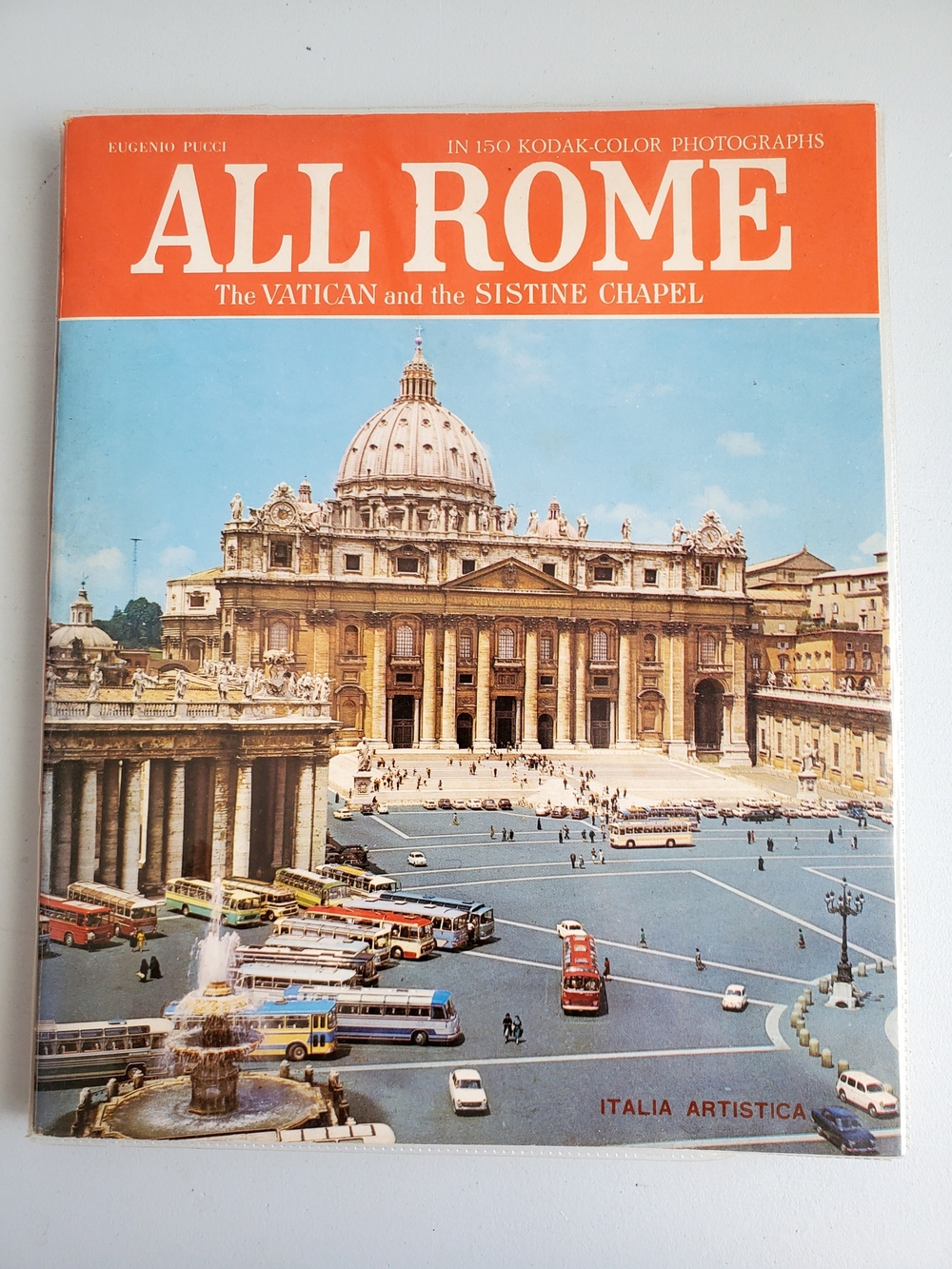 All Rome Italy Vintage 1971 Kodak Travel Photo Map Coffee Table Book Retro
